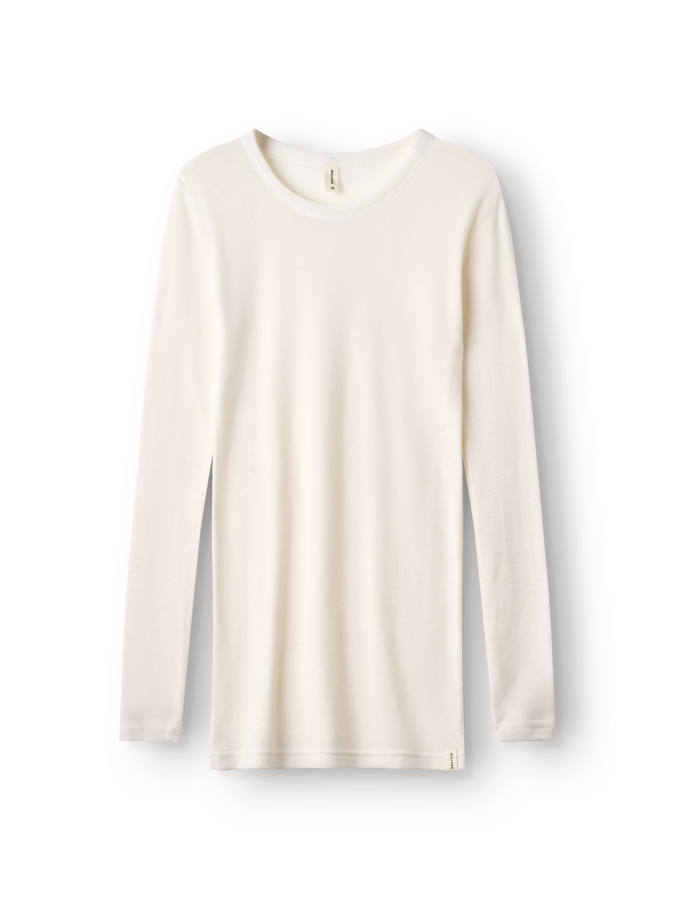 Shirt van merinowol voor dames in Koffie/zwart