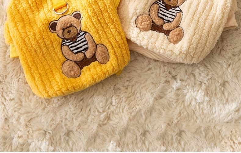 Cissilli - Panda Applique Chenille Pet Overall