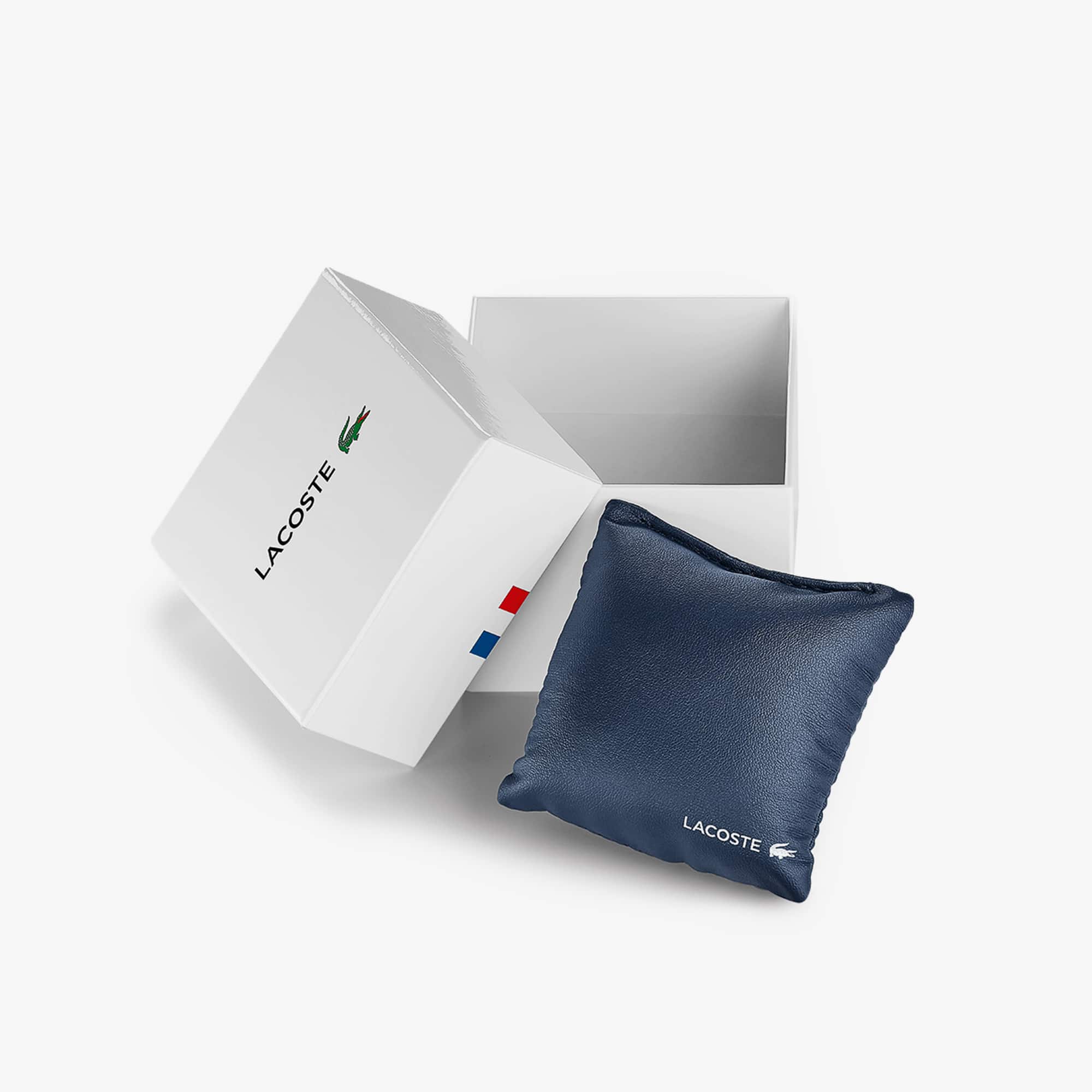Montre chronomètre Tiebreaker noire avec bracelet vert en silicone Montres - Blanc - Lacoste - Homme