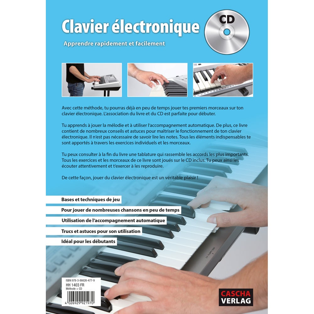 Cascha HH 1403 FR Clavier électr. - Apprendre rapide et facile