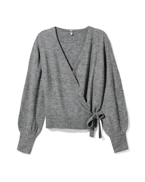 gilet cache-coeur femme Lana gris clair