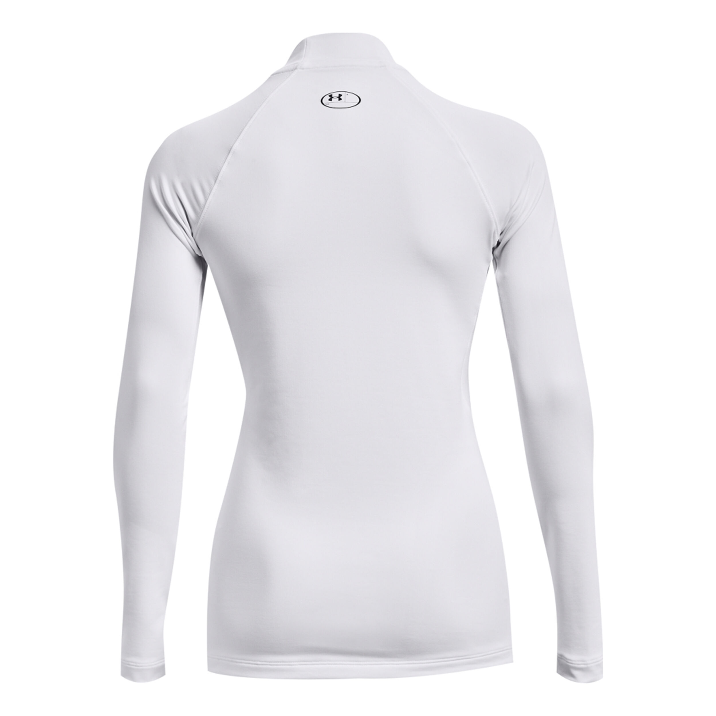 Under Armour Coldgear Authentics Mockneck Haut Manches Longues Femmes - Blanc