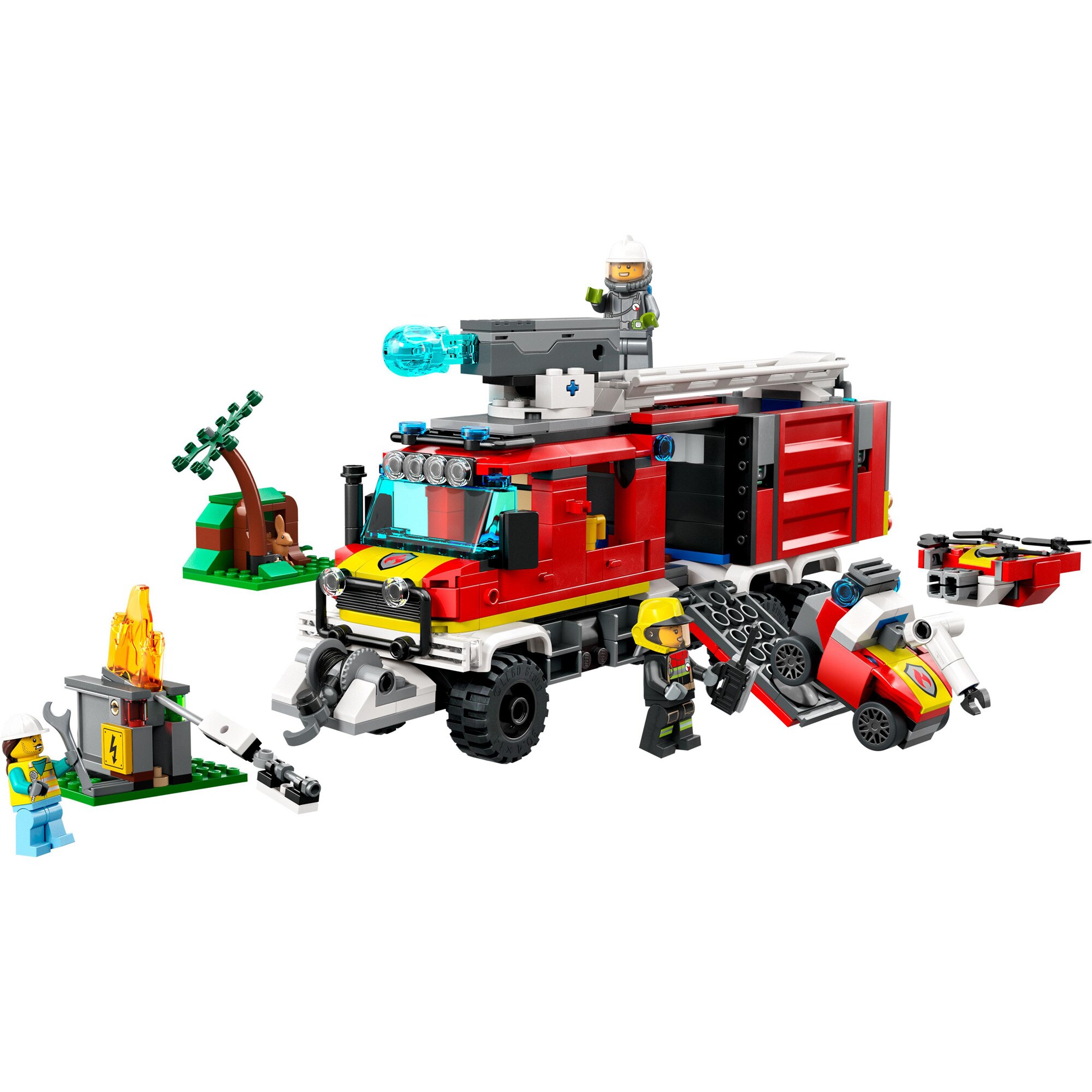 LEGO Konstruktionsspielzeug City Einsatzleitwagen der Feuerwehr