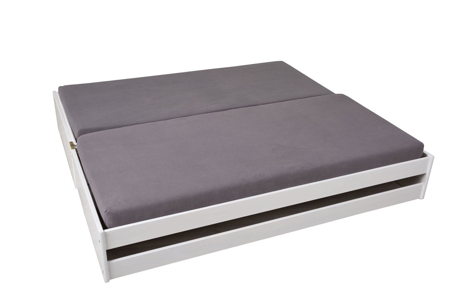 Stauraum-/Funktionsbett JANNES 90 x 200 cm weiß