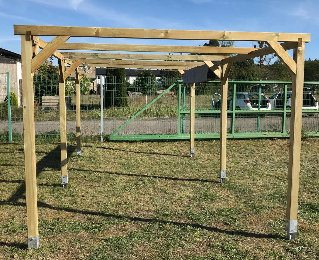 Carport garage dak 3x5,10 m - 15,30 m2
