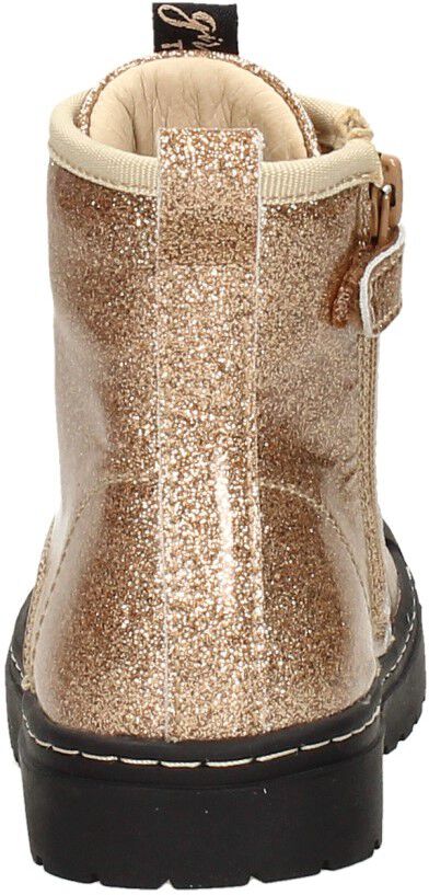 Shoesme Veterschoen hoog goudkleur