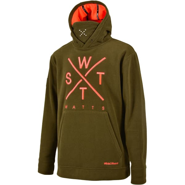 Sweat polaire WATTS XTRACK JR KAKI/ORANGE FLUO