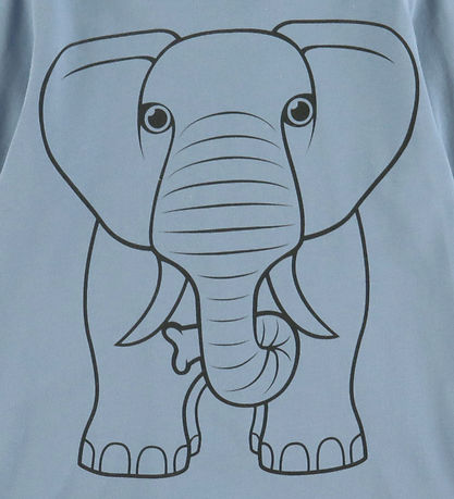DYR-Cph Bluse - Tierdruck - Porcelaine Outline Elephant