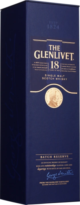 THE GLENLIVET 18 YEARS BATCH RESERVE SINGLE MALT 70CL
