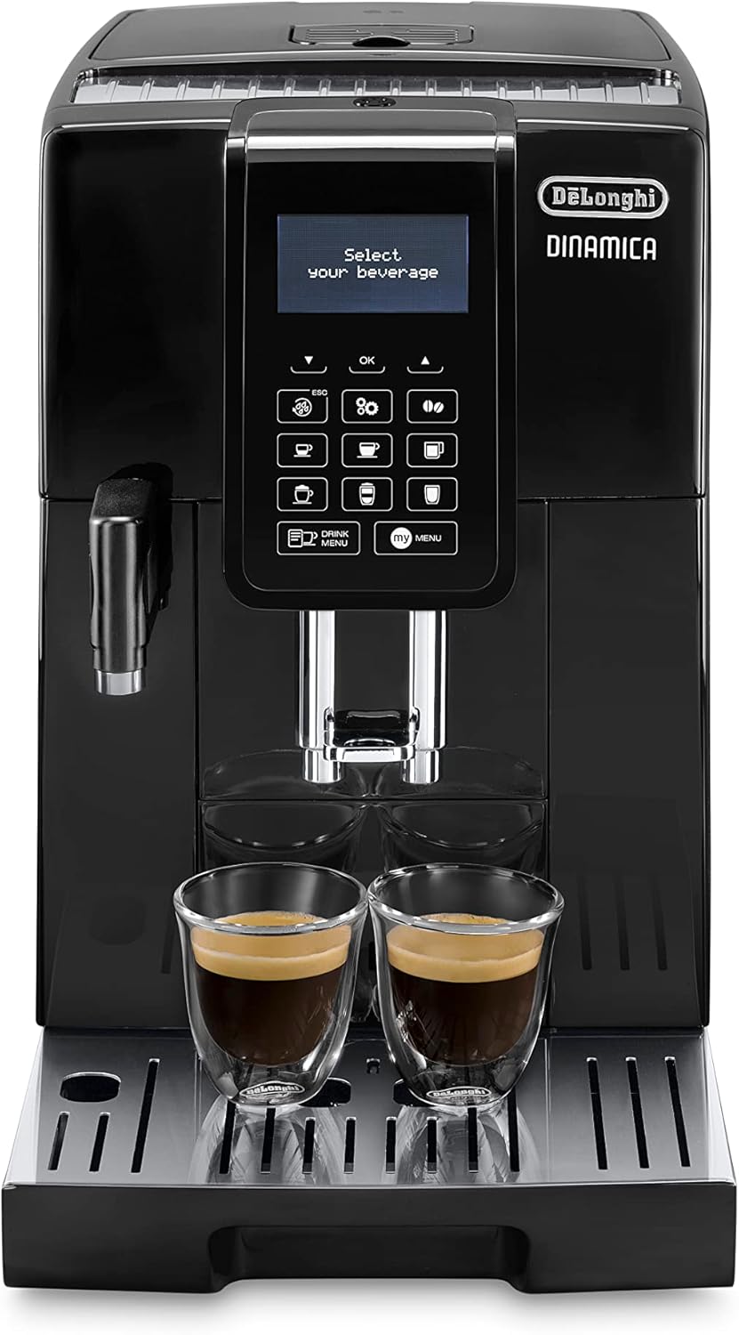 De'Longhi ECAM353.75.B Espressomaschine, Kaffeevollautomat mit LatteCrema Milchsystem, schwarz