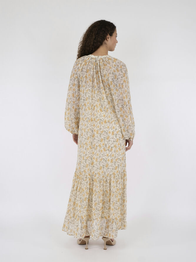 Neo Noir Hallas Field Dress Light yellow