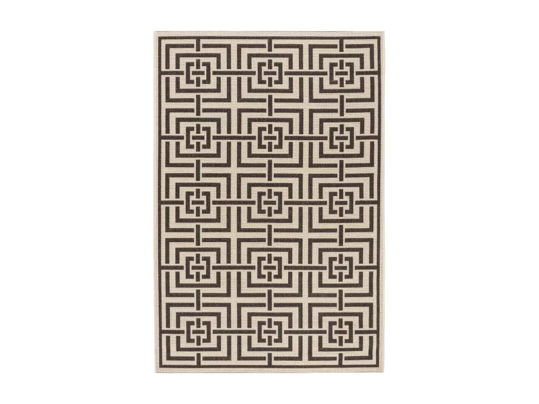 Tapis Creme & Brown 91 X 152 cm - Lipari