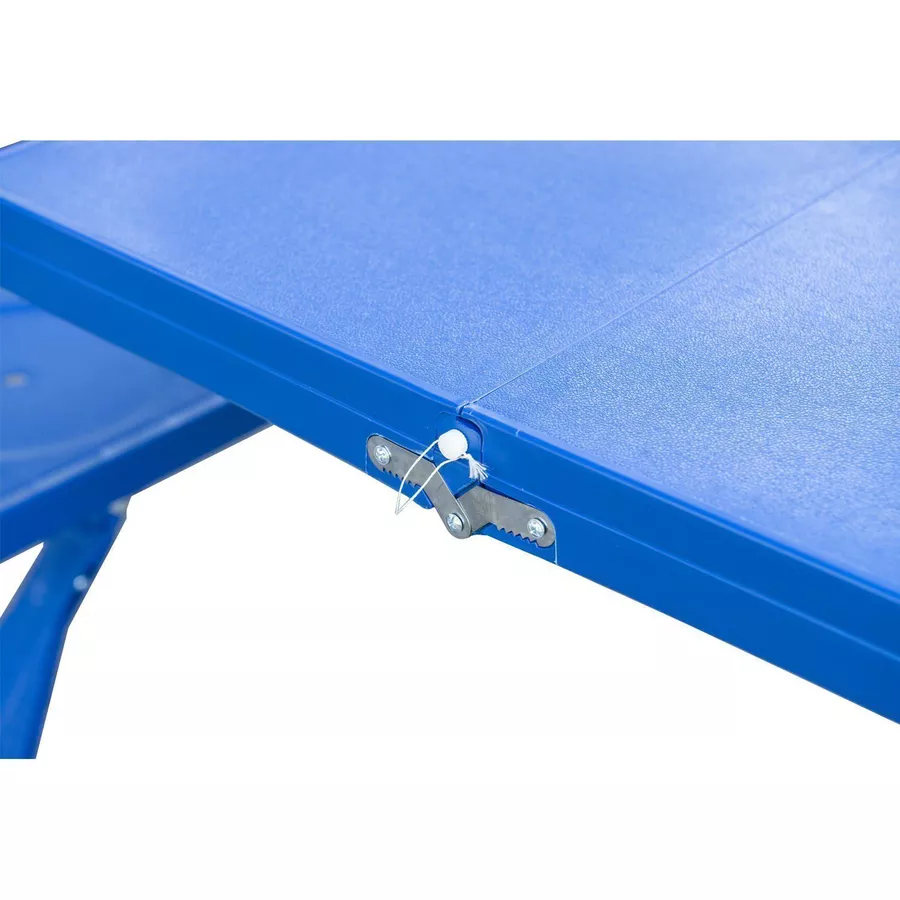 Outsunny Campingtisch mit 4 Sitzer blau