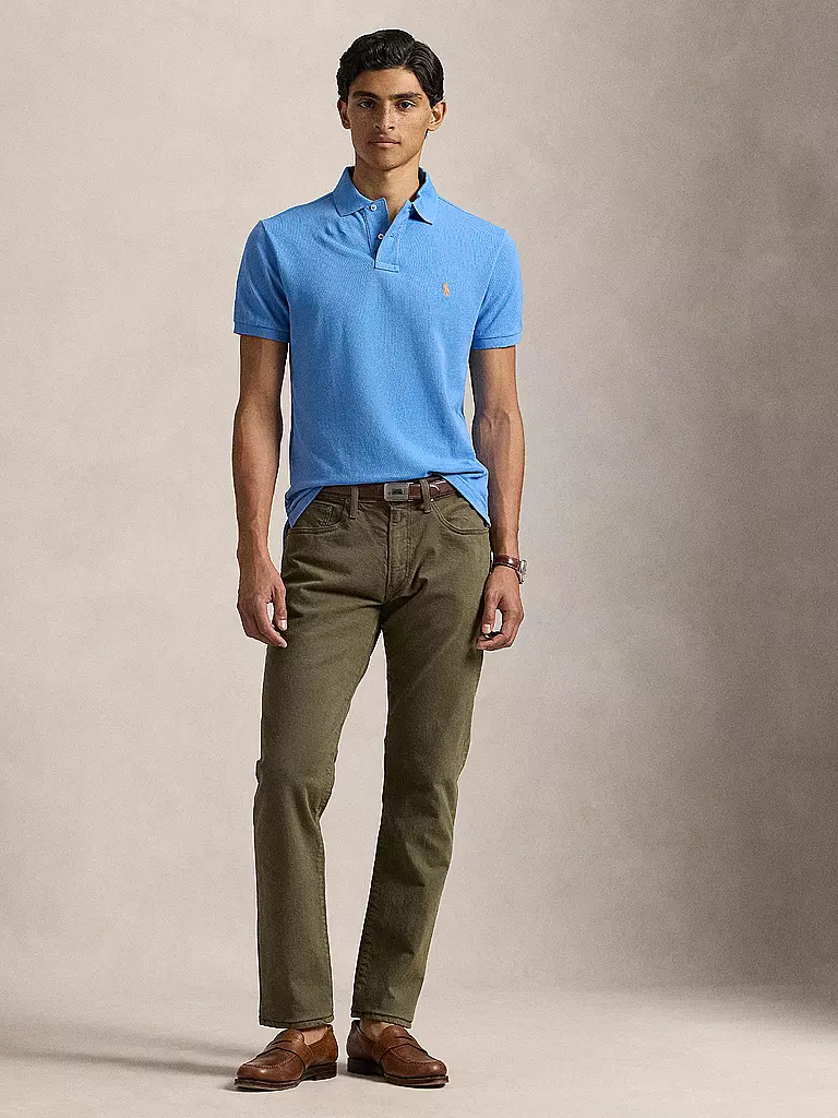 POLO RALPH LAUREN Poloshirt Custom Slim Fit hellblau