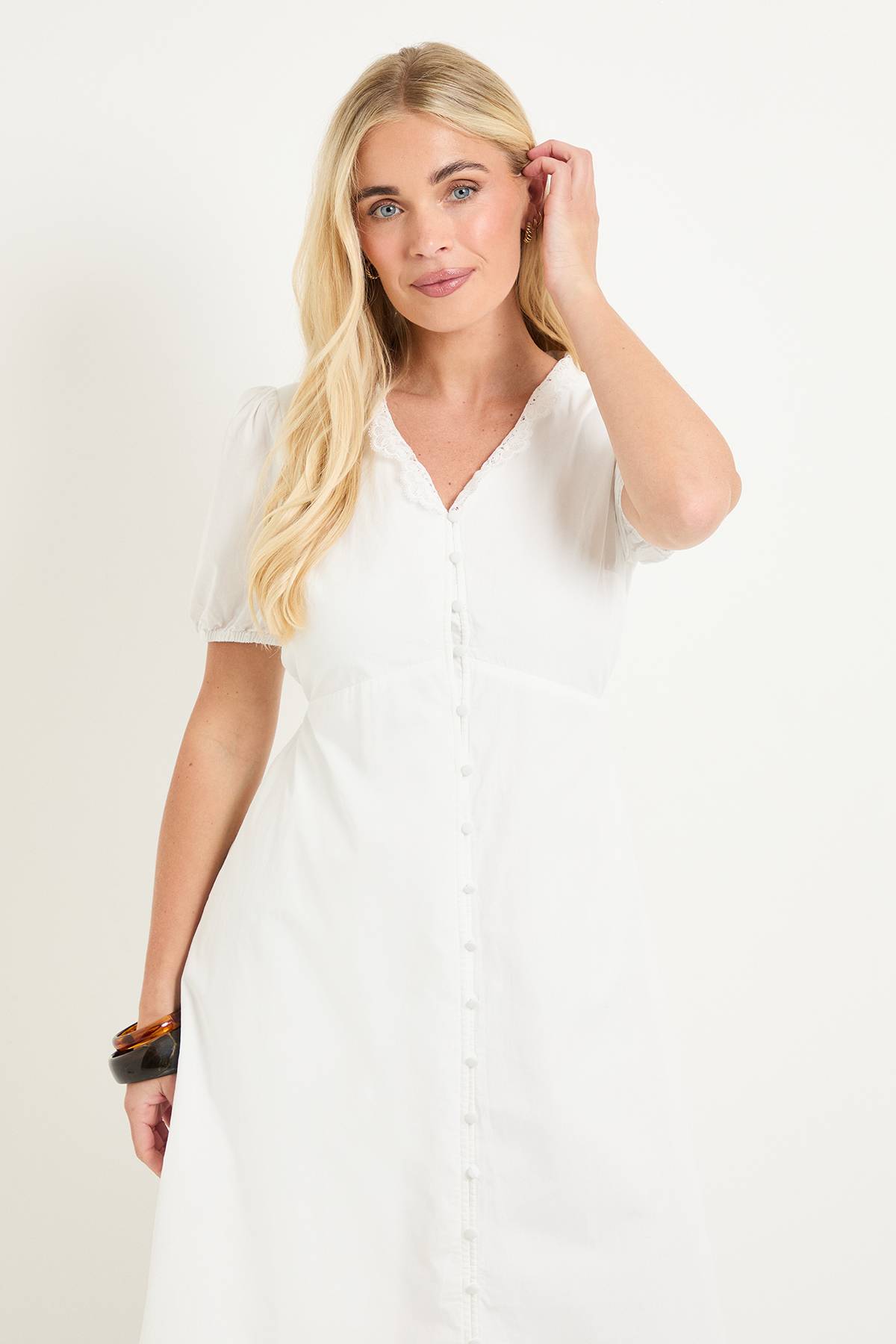 Wallis Robe Midi En Coton D'été Petite