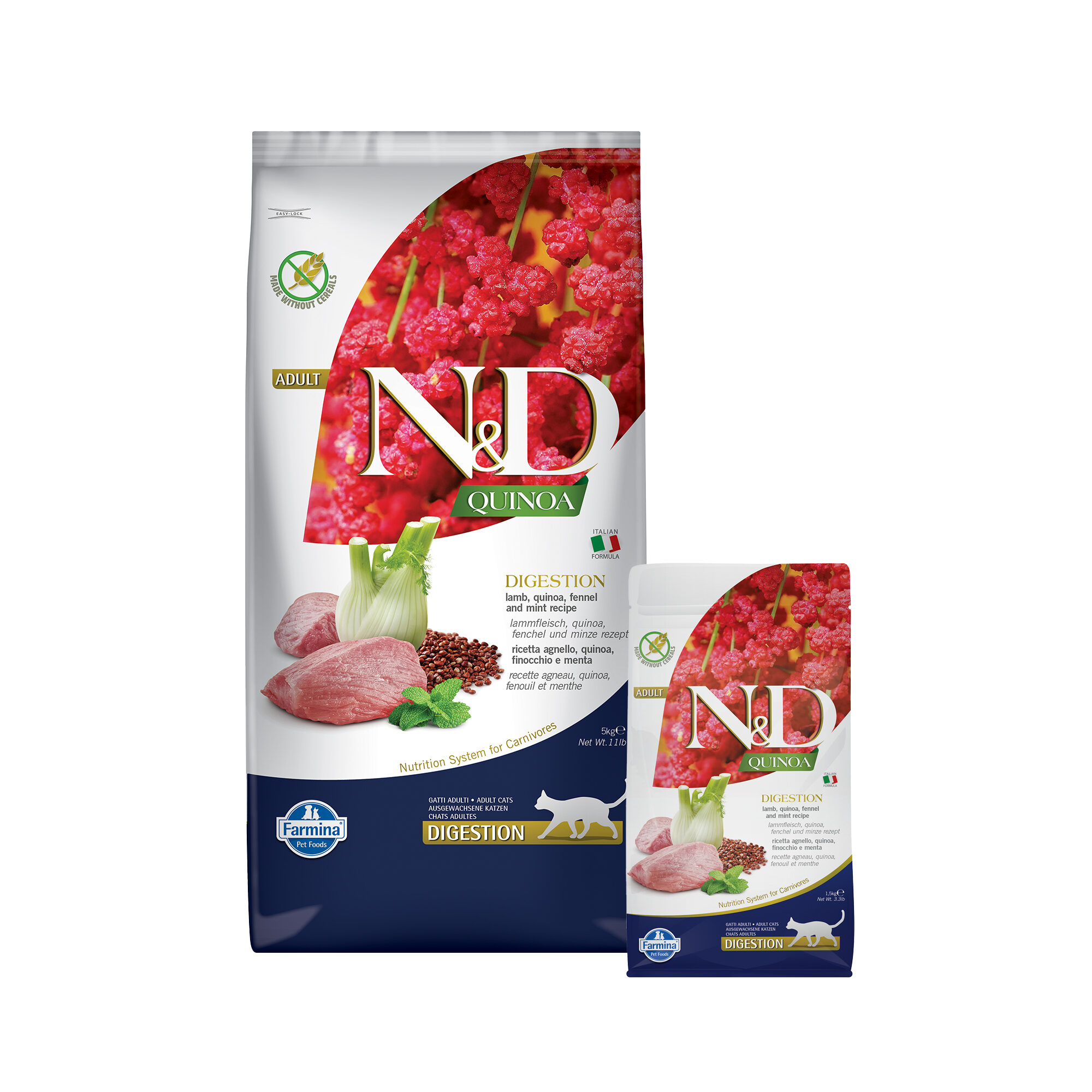 Farmina N&D Quinoa Digestie Adult Kattenvoer - Lamb