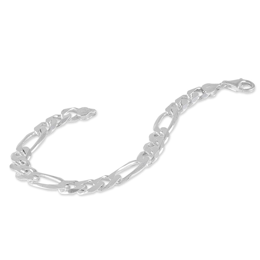 Bracelet Vivian Maille Alternee 1/3 Argent Blanc