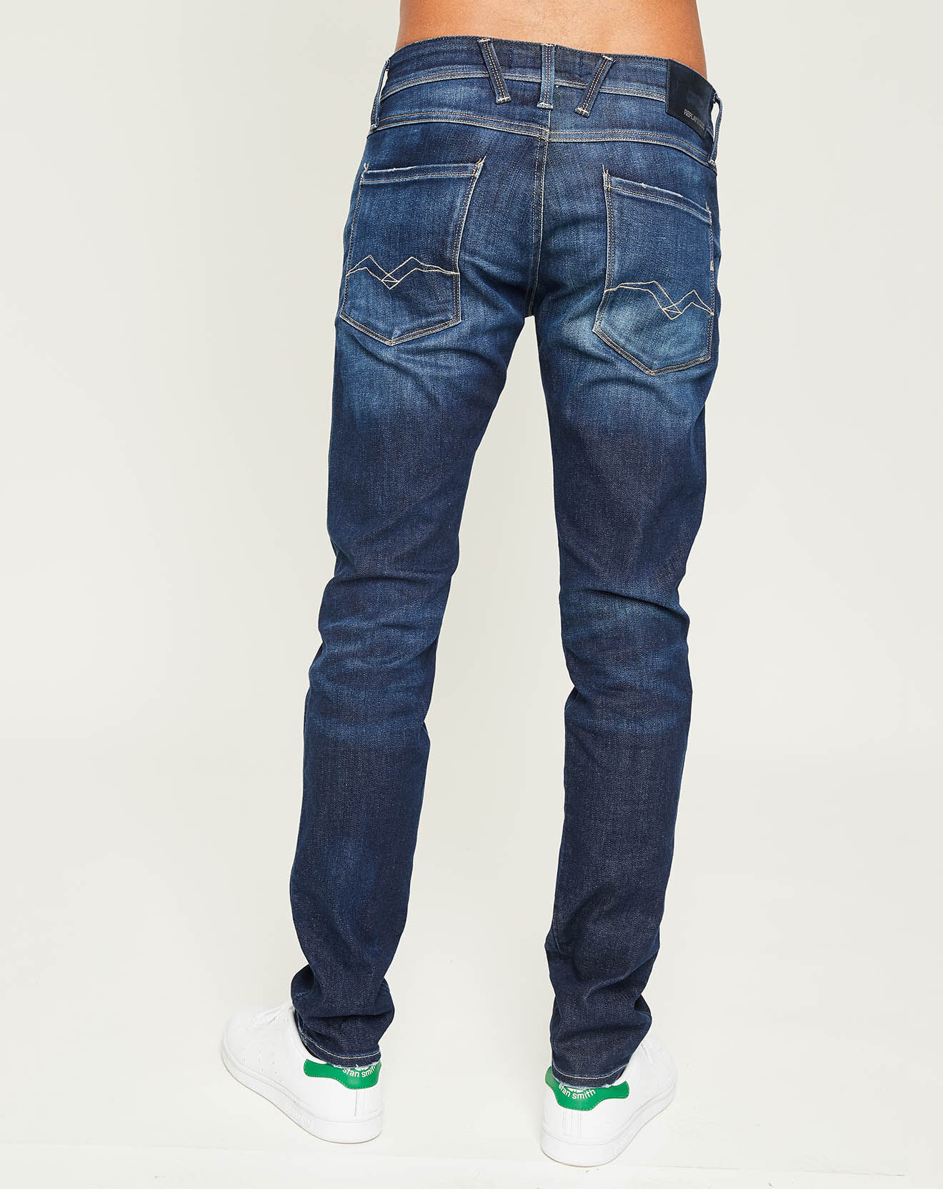Replay Jean Slim Anbass Ice Blast bleu foncé