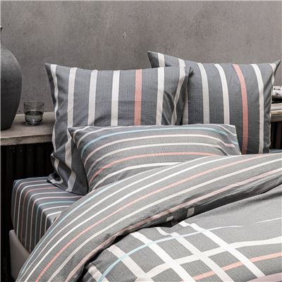 Linge de lit rayures et carreaux - BECQUET CRÉATION