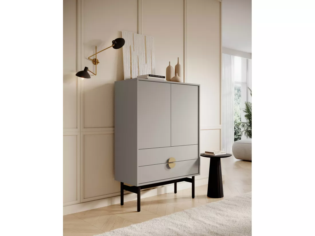 Buffet haut - 85 cm - taupe (gris-beige) - STOON