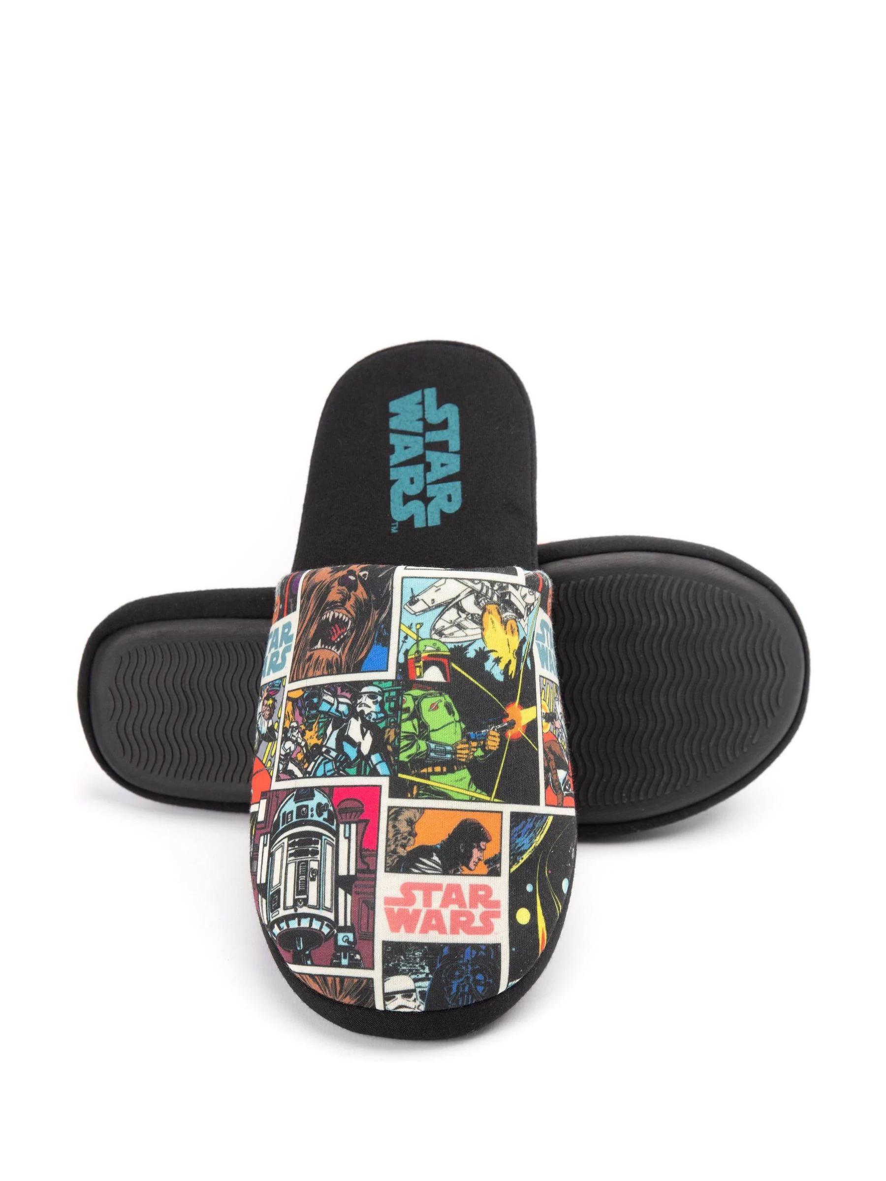 Zwart - Vanilla Underground Mr Men Mr Lazy pantoffels