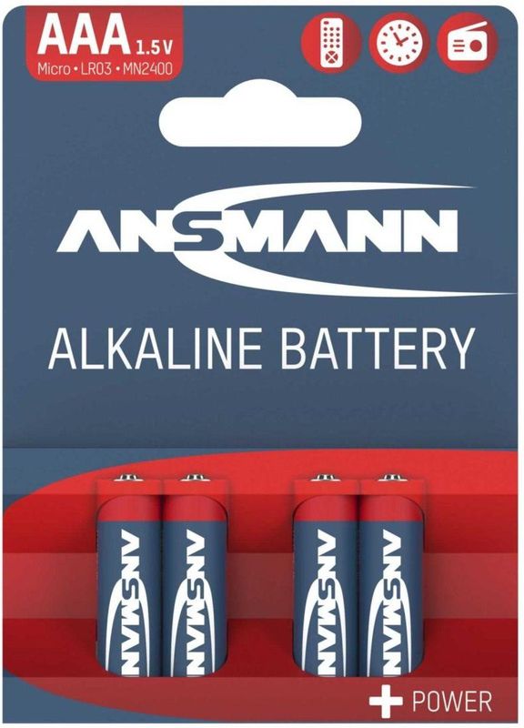 Ansmann - Alkaline-batterijen - Micro AAA - 4 Stuks