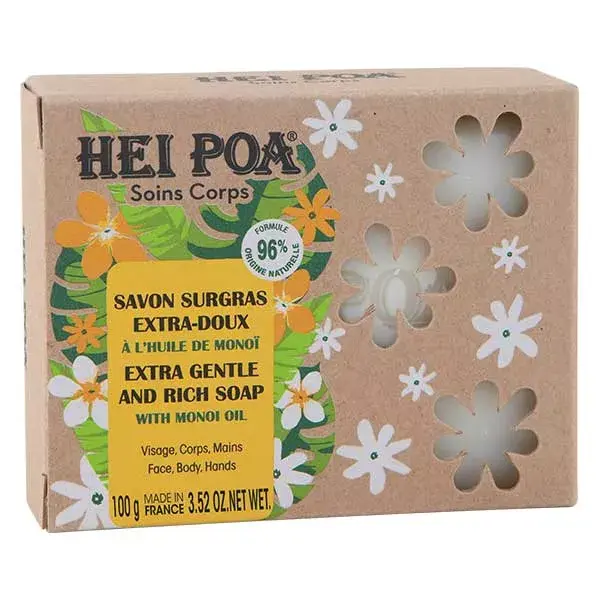 Sabonete Hei Poa Body Care Extra Suave Supergordo com Óleo de Monoi 100g