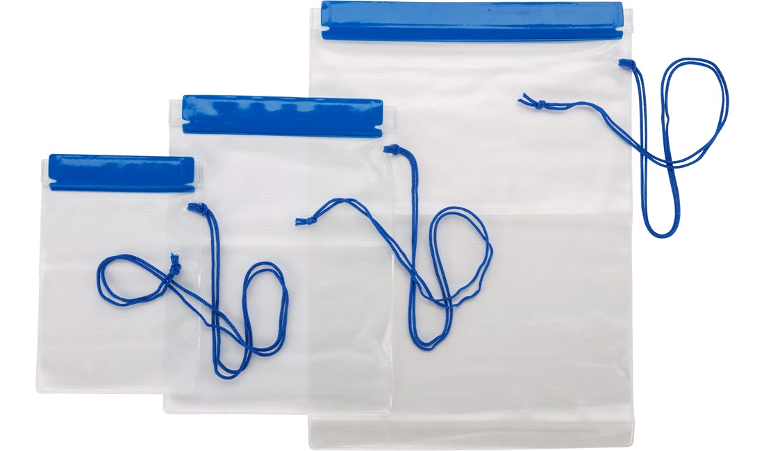 Vandtætte poser til småting, 3 stk.