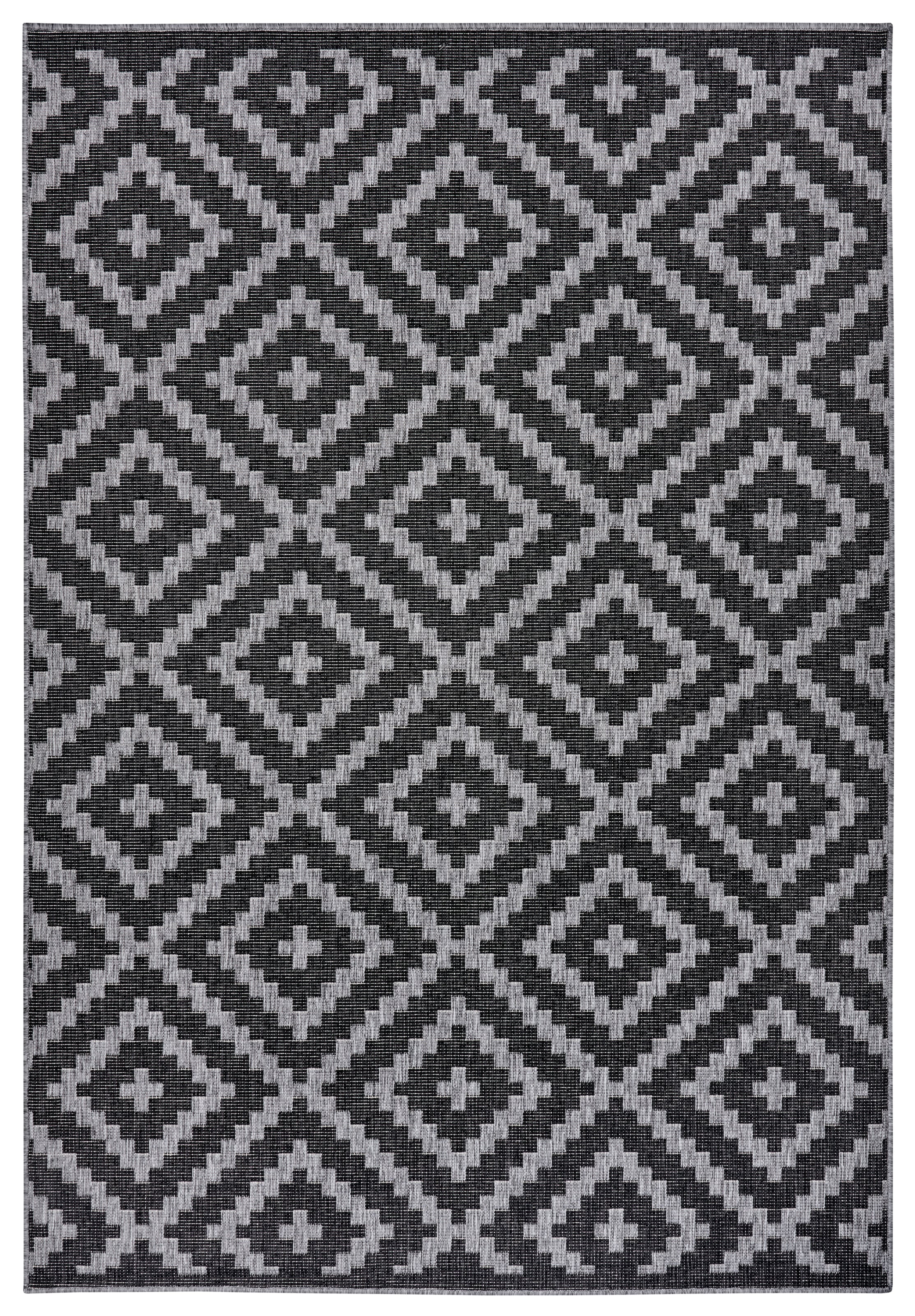 my home Teppich »Ronda  Wendeteppich« rechteckig 5 mm Höhe Sisal-Optik, Flachgewebe, In-  und Outdoor, geometrisches Boho Design