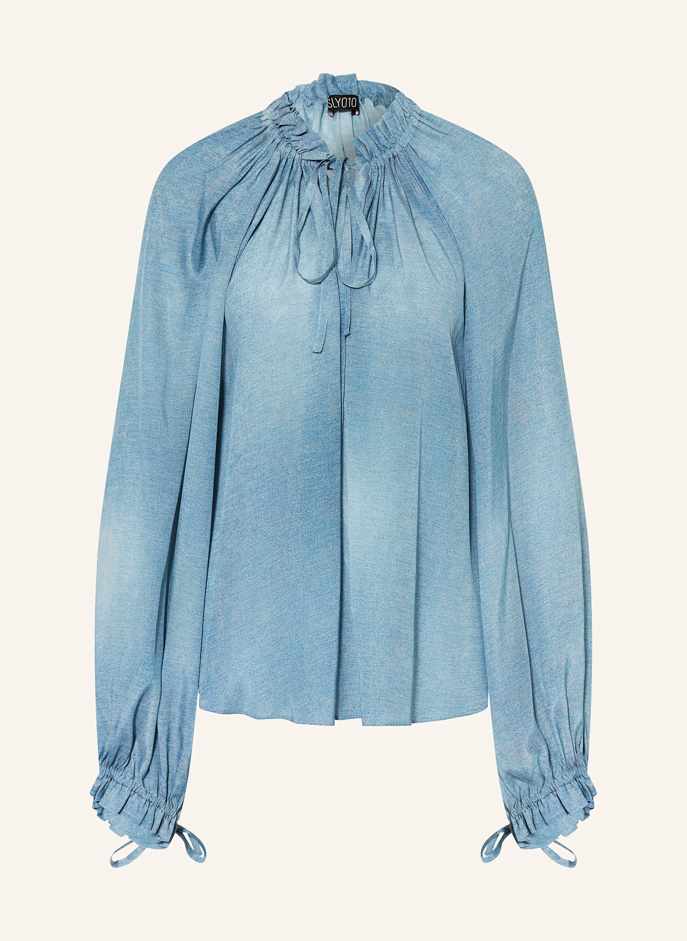 SLY 010 Schluppenbluse GLENN mit Seide