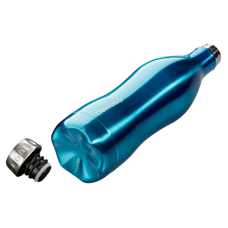 Dowabo Metallic Collection 750 ml thermosfles - Blue