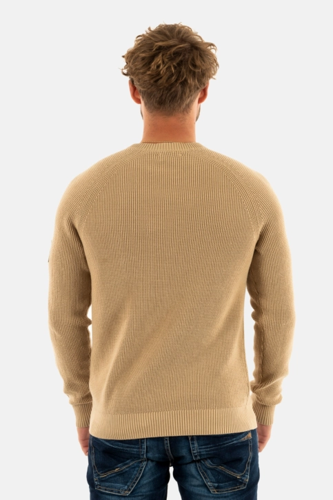 Sweat calvin klein jeans badge easy pf2 travertine