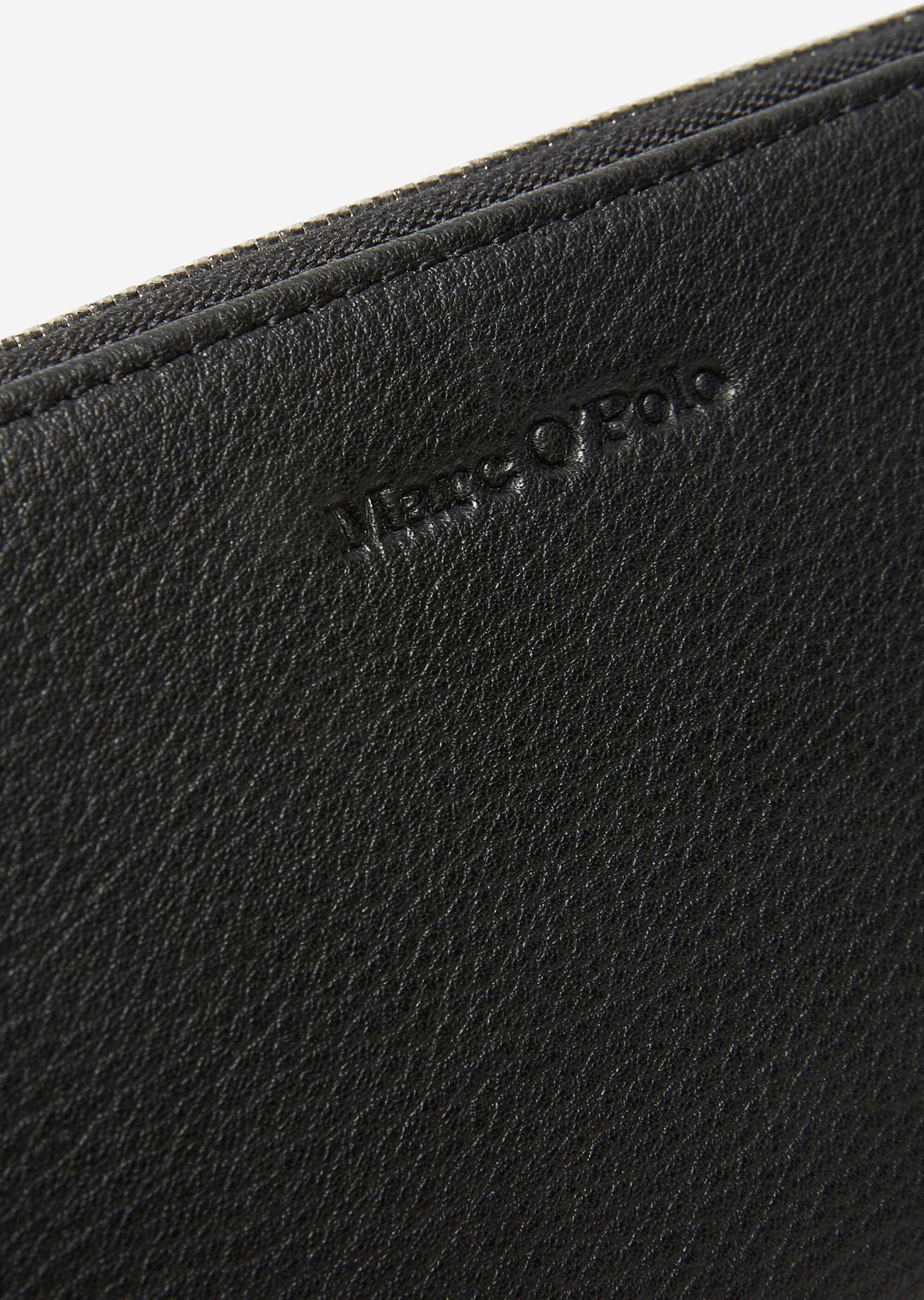 Zipper-Geldbörse aus hochwertiger Leder-Qualität