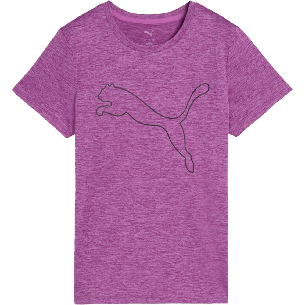 Puma W Tad Essential Heather Logo T-Shirt Damen wild berry heather
