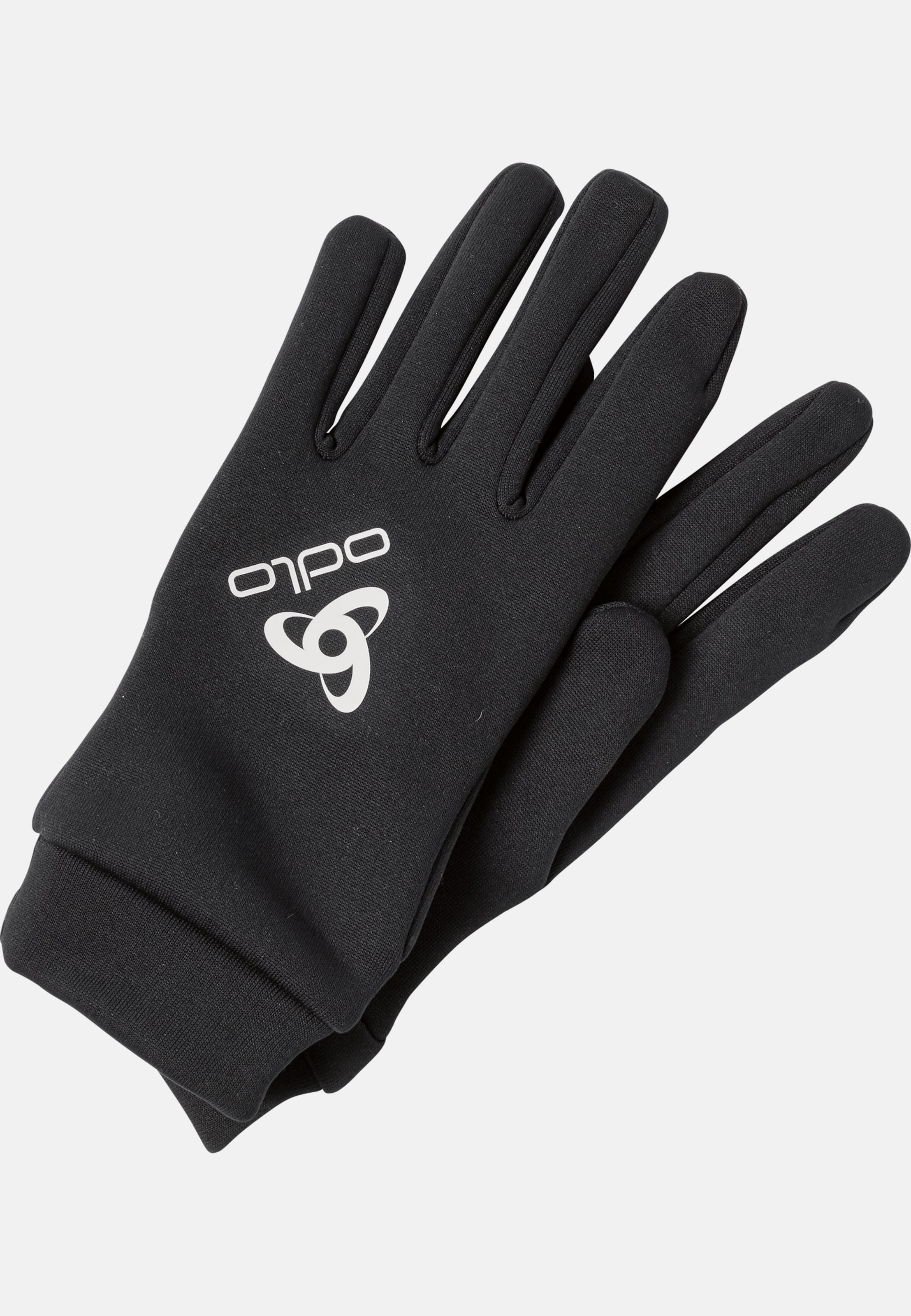 Stretchfleece liner Handschuhe in black