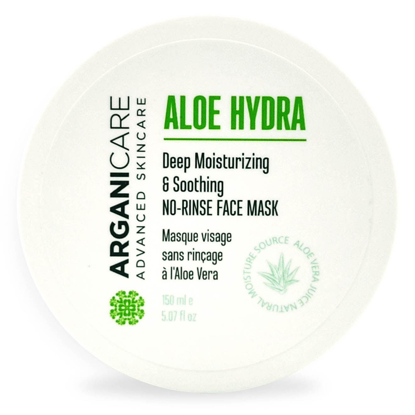 Arganicare Masque Visage Hydratant à l'Aloé Vera - 150 ml