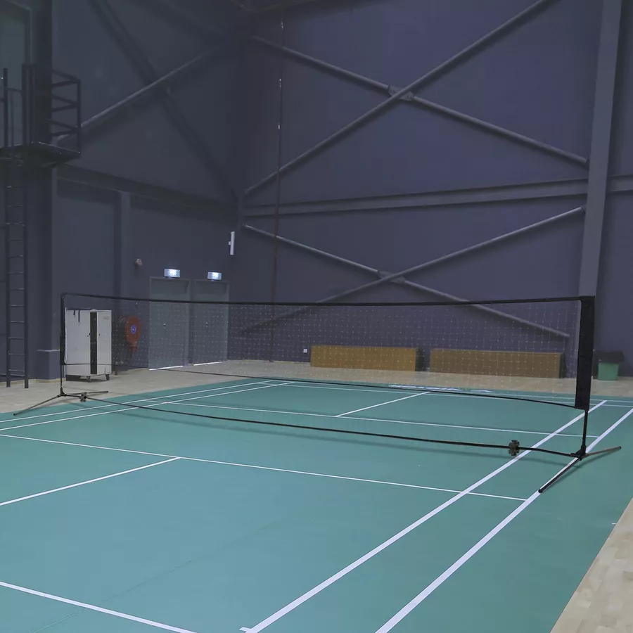 HOMCOM Badmintonnetz höhenverstellbar schwarz