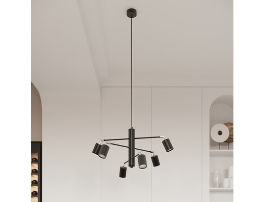 SOLLUX LIGHTING - Lustre lemmi 6 noir