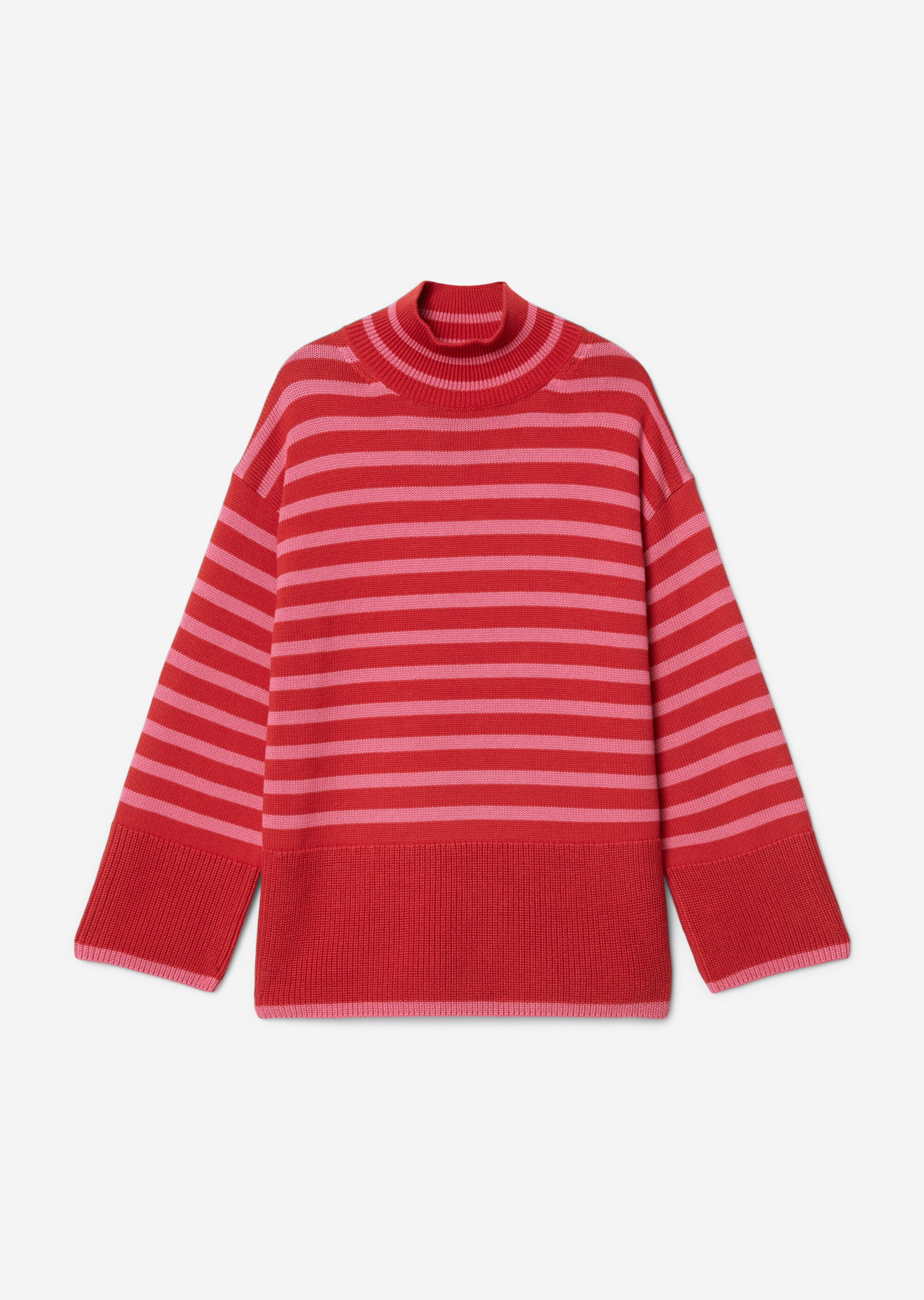 Oversize Strickpullovermit Streifen-Dessin