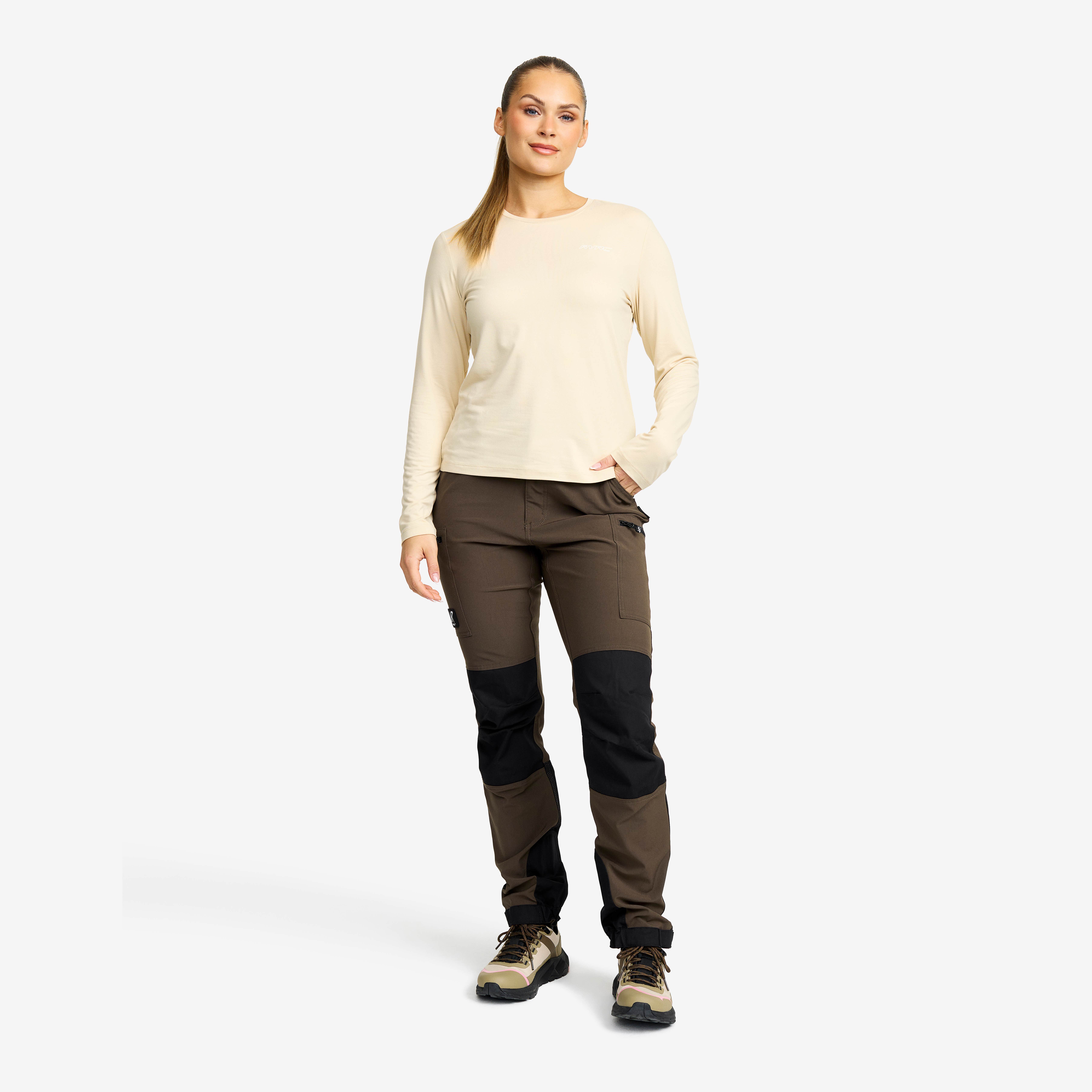 Mission Long-sleeved T-shirt Dame Oatmeal