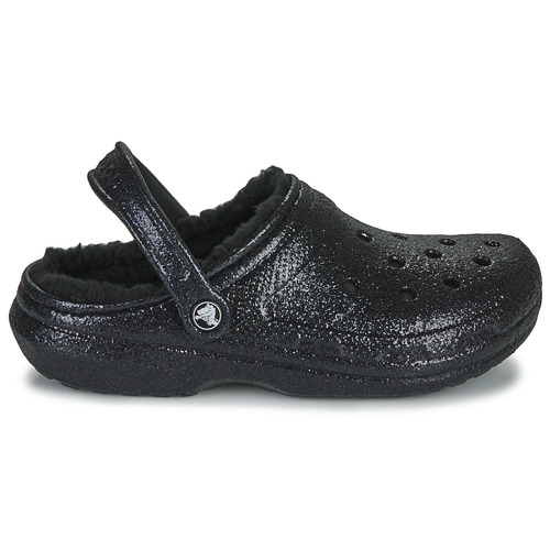 Crocs - Classic Glitter Lined Clog - Noir