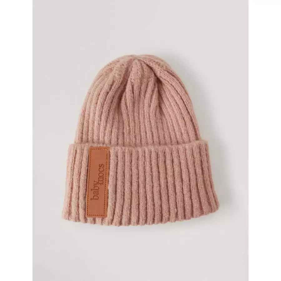 BabyMocs Mütze Vegan pink
