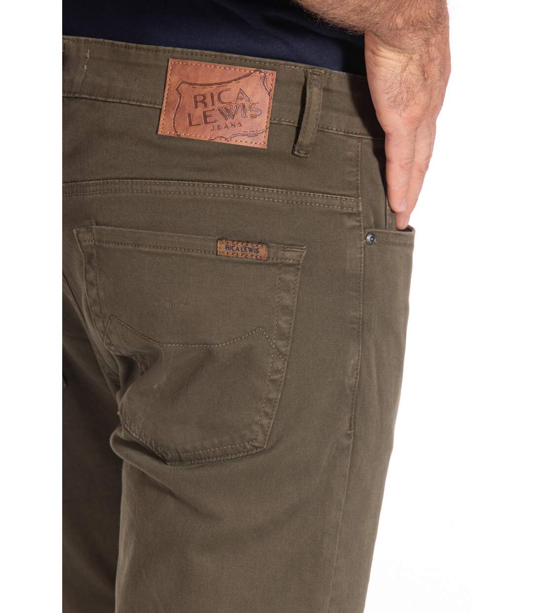 Jeans RL70 coupe droite confort stretch WES MARRON