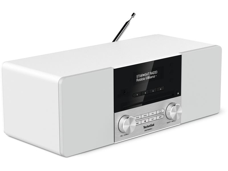 Technisat DigitRadio 3 Weiss DAB /UKW/CD-Stereoradio mit Bluetooth-Audiostreaming