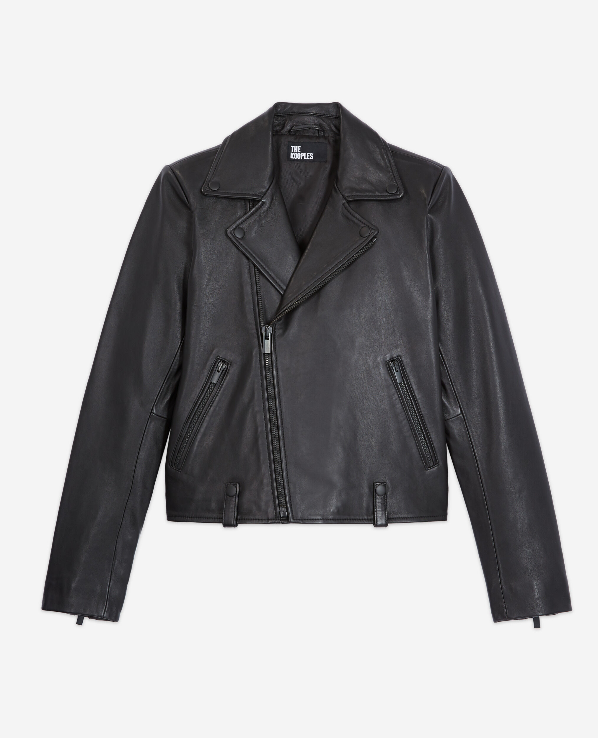 Black leather jacket