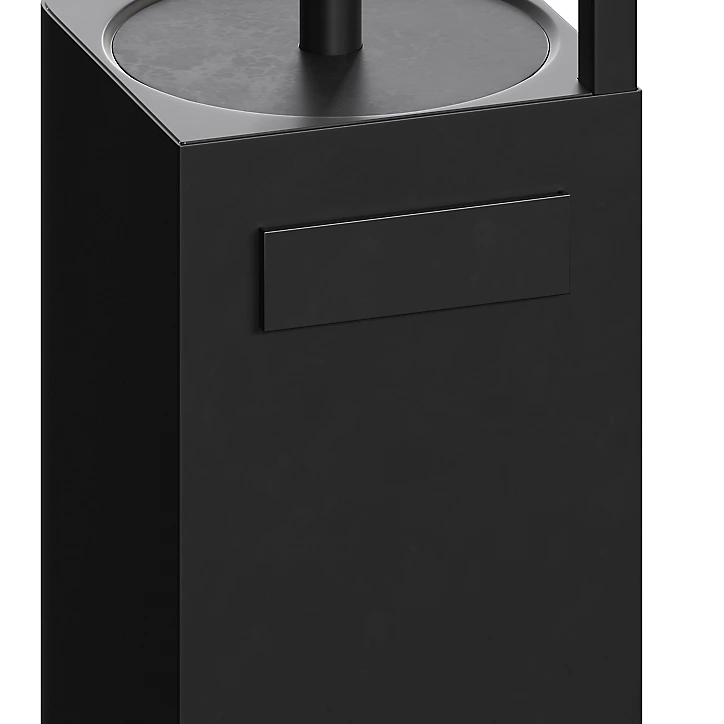 Serviteur de WC noir à poser ou à suspendre GoodHome Elland