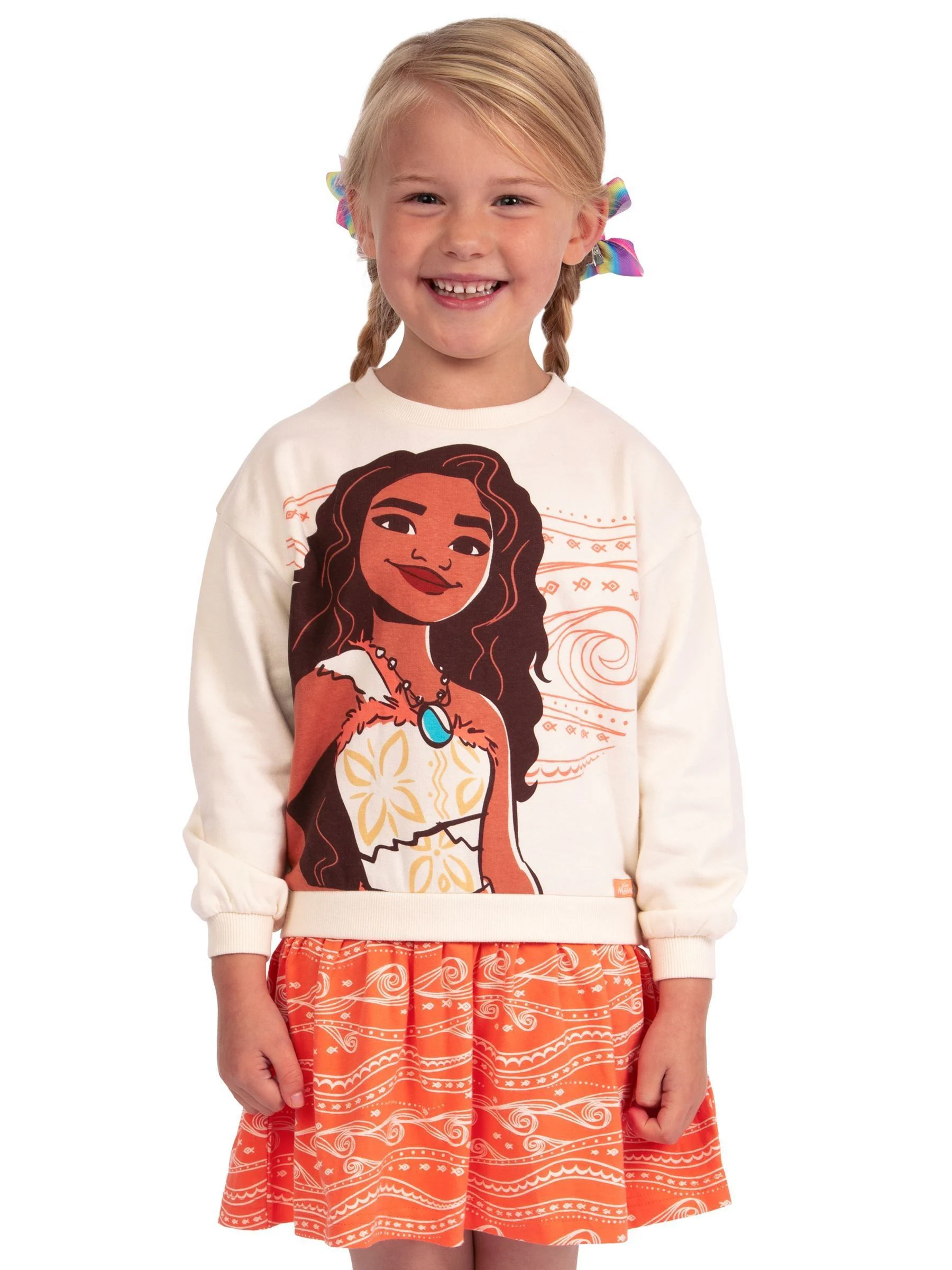 Character Disney Moana 2 Sweatshirt 100% Cotton Dress
