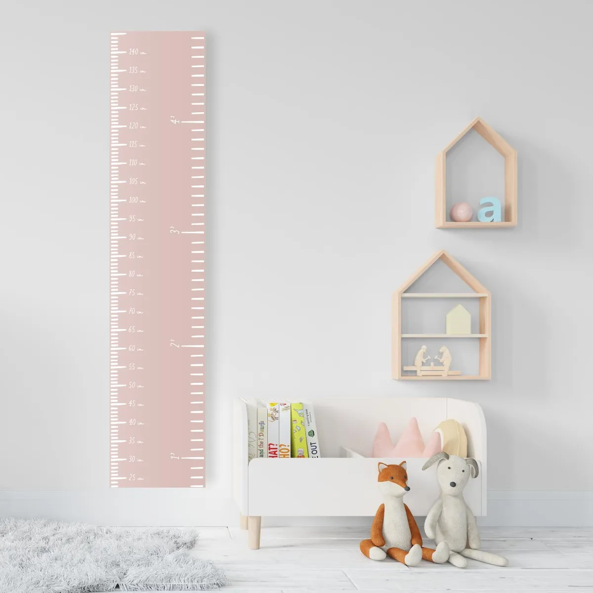 Origami Maison Échelle de croissance Moderne luxe Rose