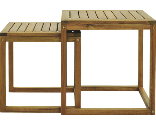 Alina Garden Place tafelset bestaande uit: 2 houten tafels