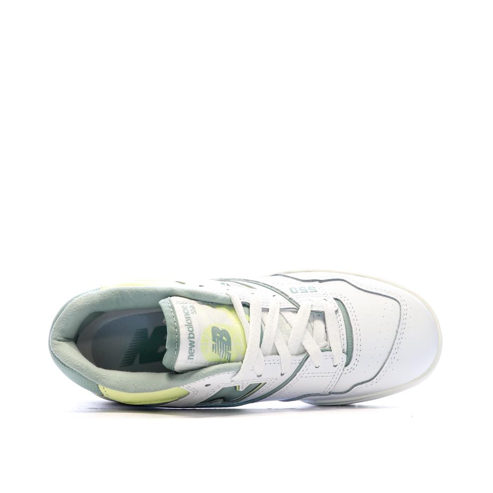 New Balance Baskets Blanches/Verte Femme New Balance 550